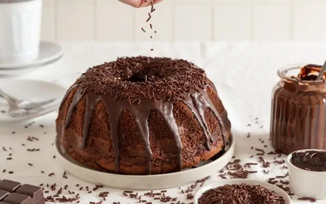 Receita de Bolo de Chocolate Rápido